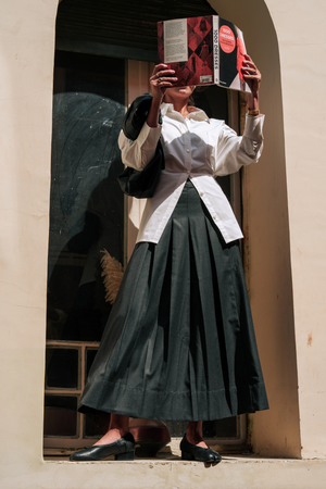 Classic Pleats Skirt in Dark Grey