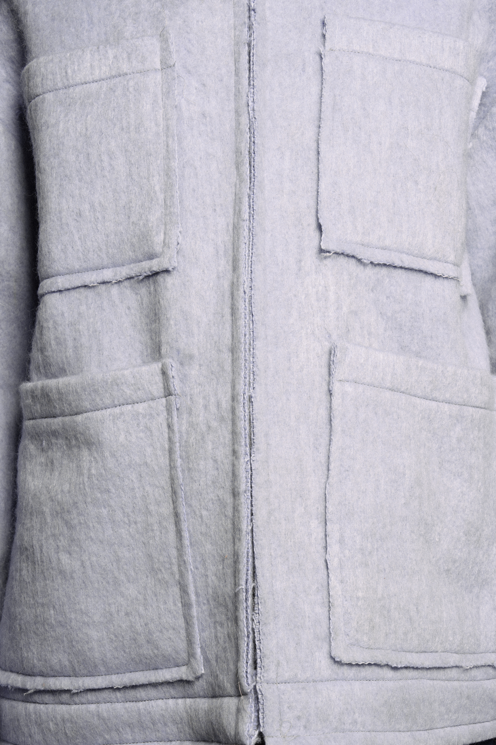 Mid-length Colored Jacket in Purple