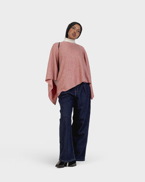 Shimmer Poncho Top in Pink