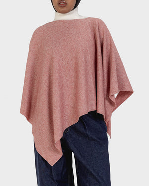 Shimmer Poncho Top in Pink