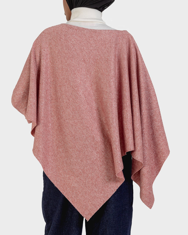 Shimmer Poncho Top in Pink