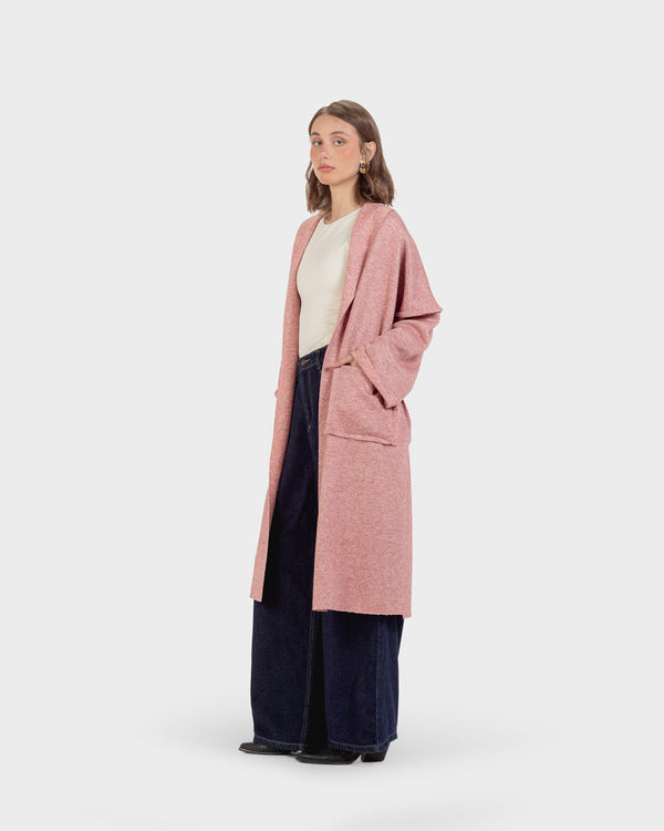Autumn Joy Coat in Shimmery Pink