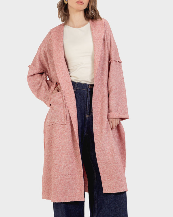 Autumn Joy Coat in Shimmery Pink
