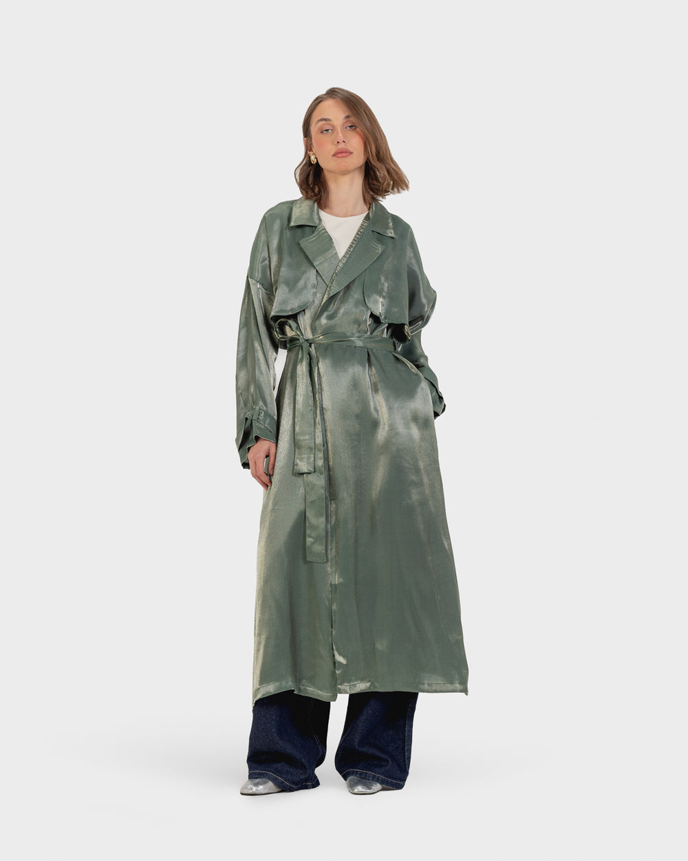 Shimmer Trench in Green