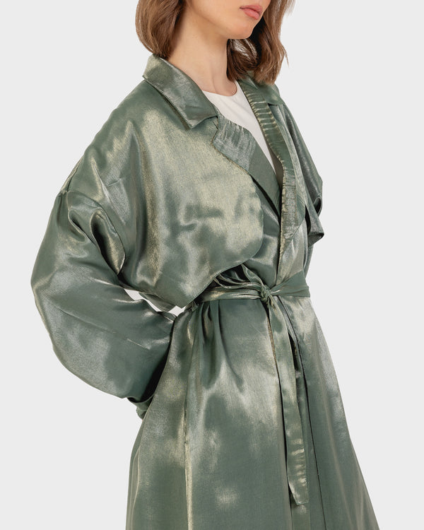 Shimmer Trench in Green