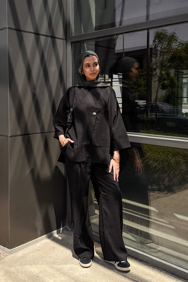 Solo-Button Set in Black