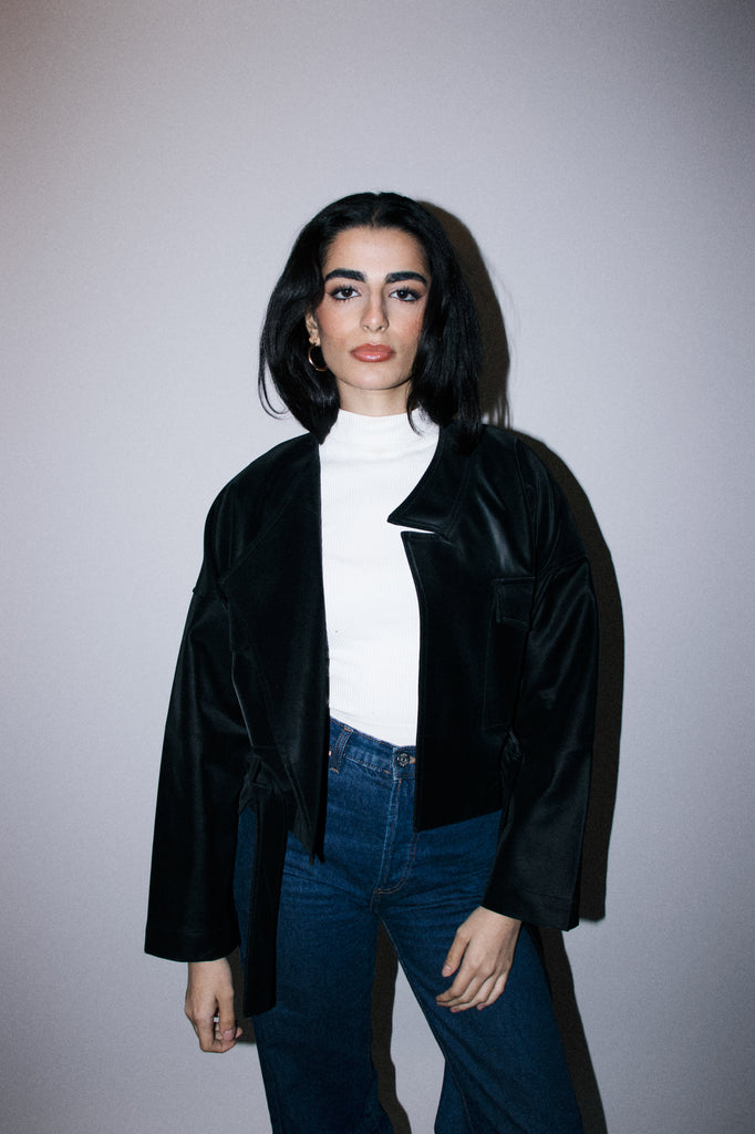 Fast Lane Moto Jacket in Black