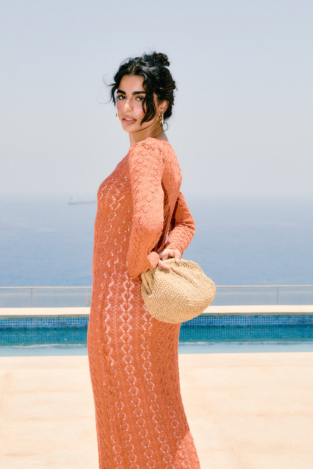 Beachday Maxi Dress in Brick