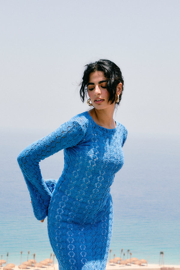 Beachday Maxi Dress in Blue