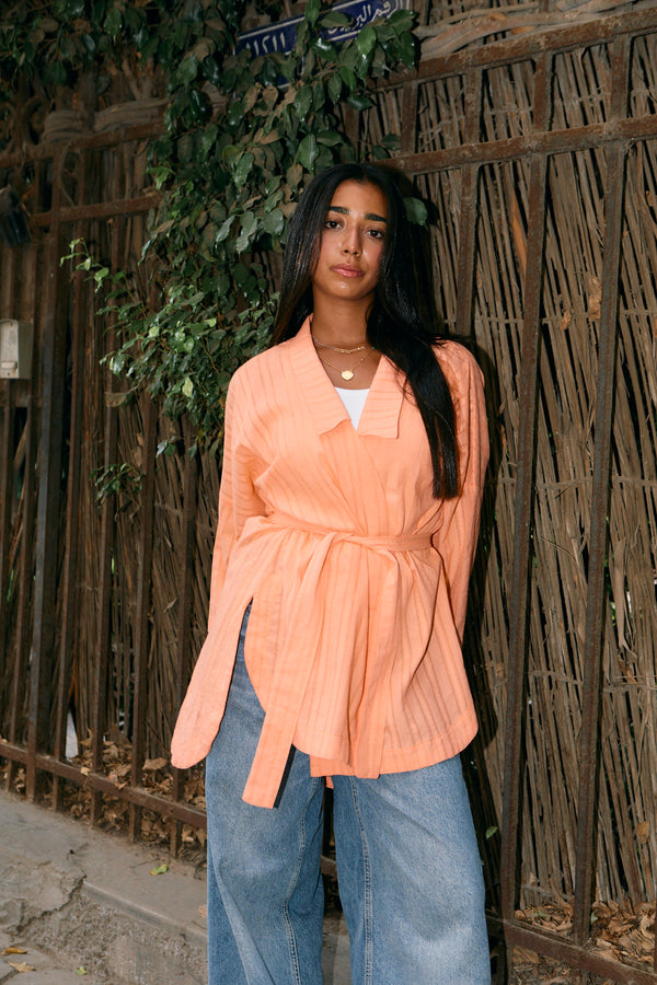Swept Away Shirt in Orange