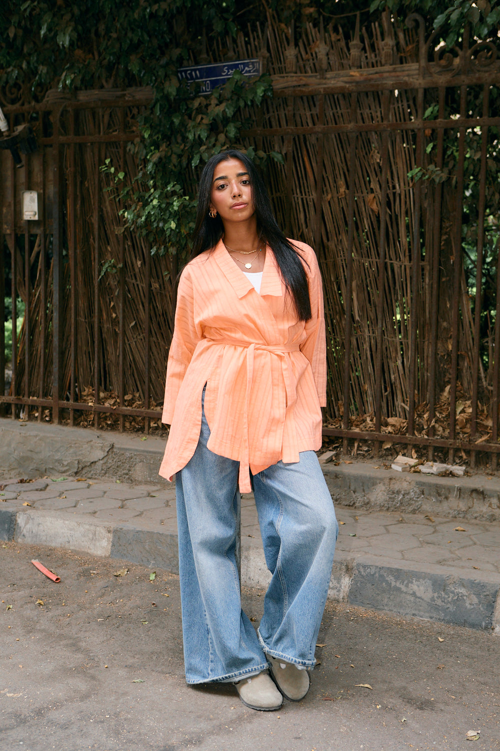 Swept Away Shirt in Orange
