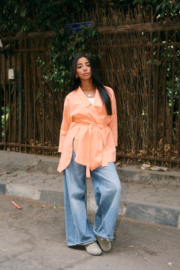 Swept Away Shirt in Orange