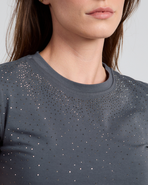Bling-Bling Tee in Space Grey