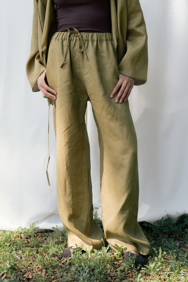 Linen Pants in Pistachio