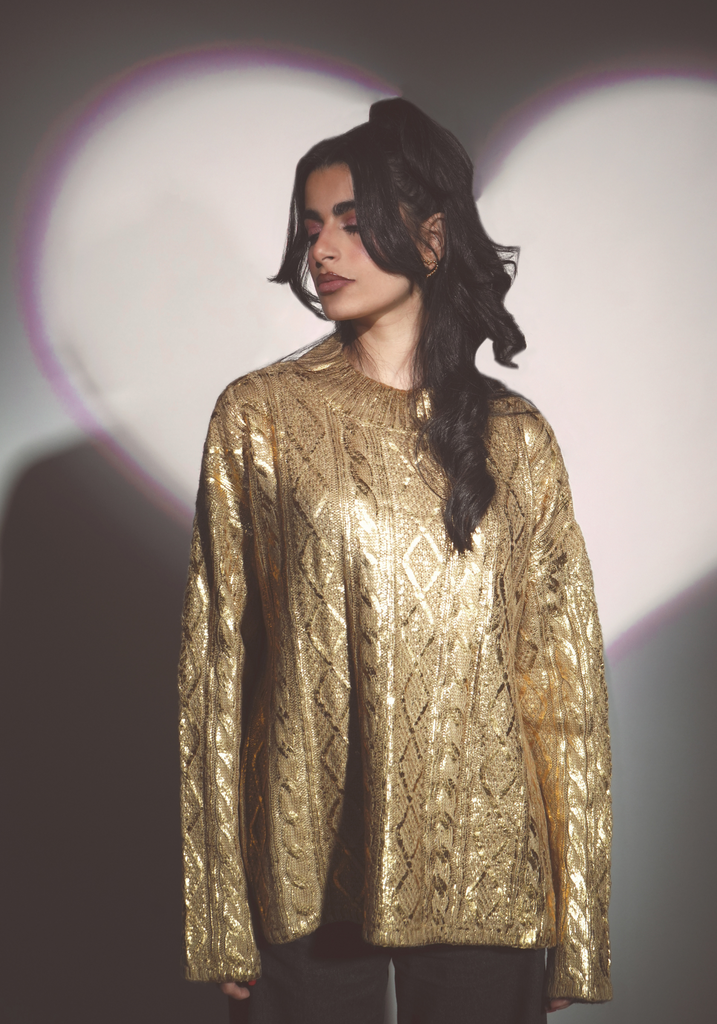 Stardust Sweater In Gold