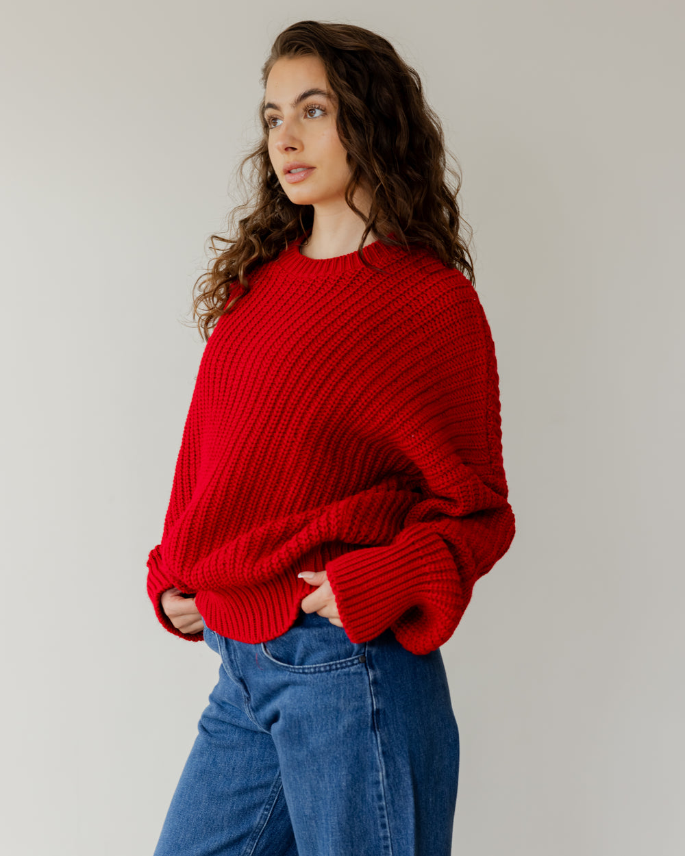 Knit Sweater in Red