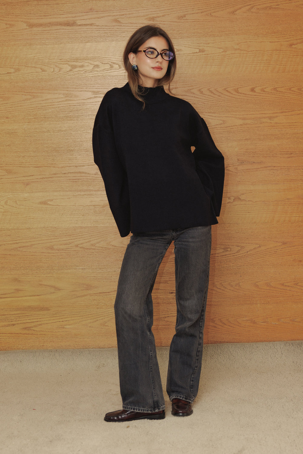 Oversized Sweater in Black