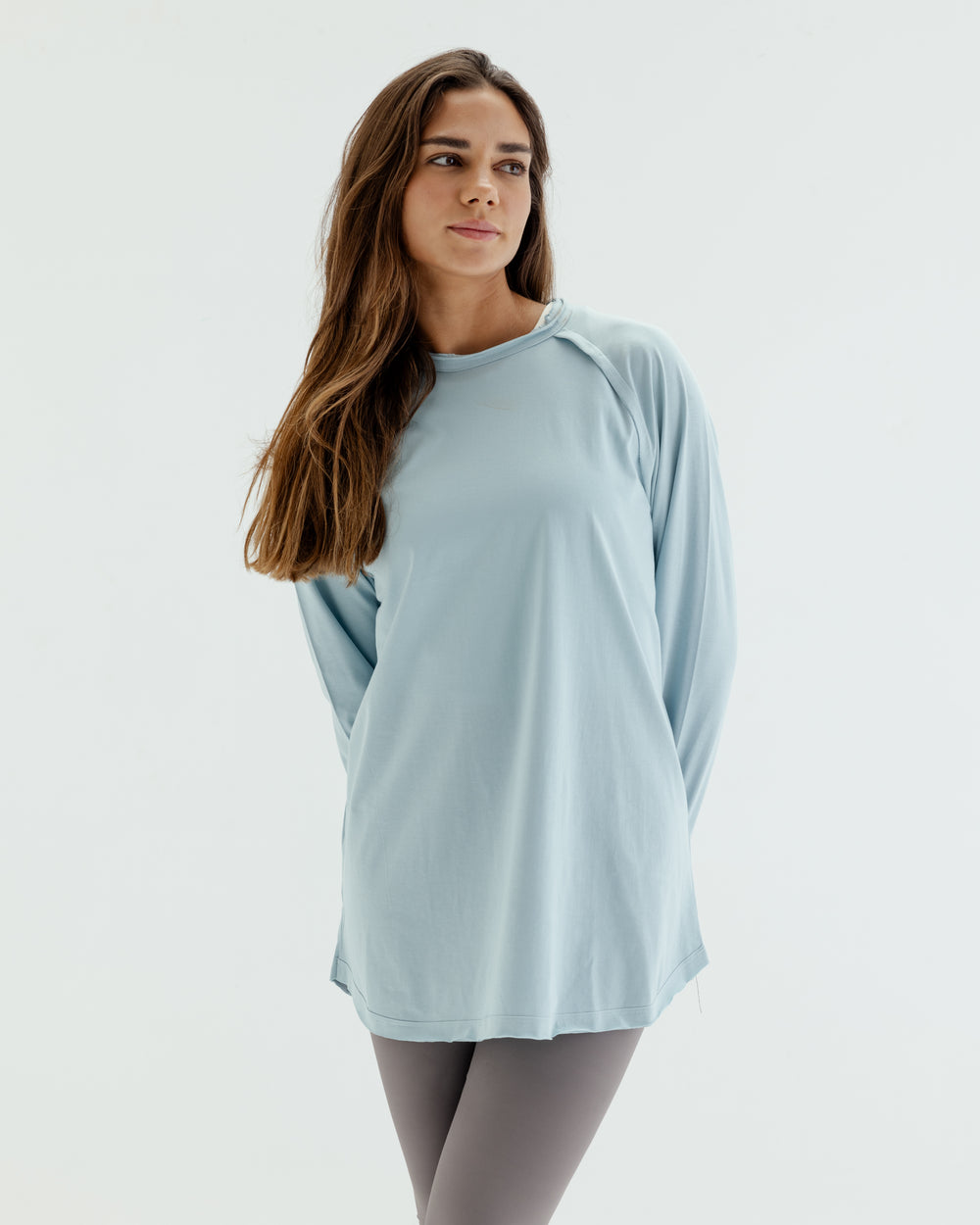 Long Sleeve Crew in Mint