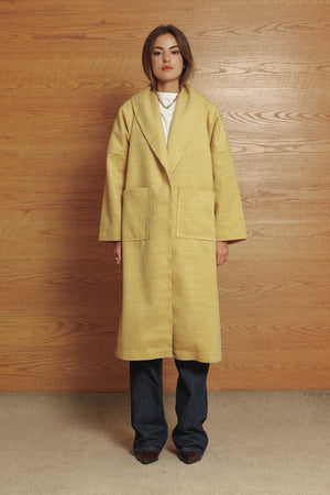 Mustard Wool Coat