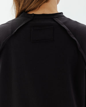 Long Sleeve Crew in Black