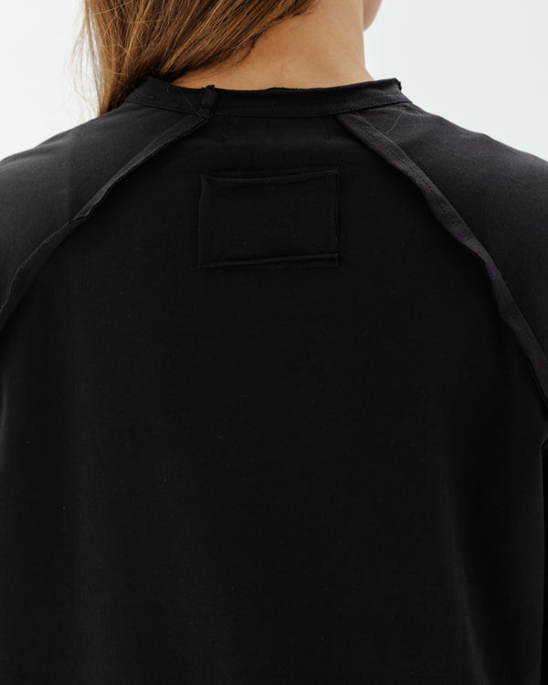 Long Sleeve Crew in Black