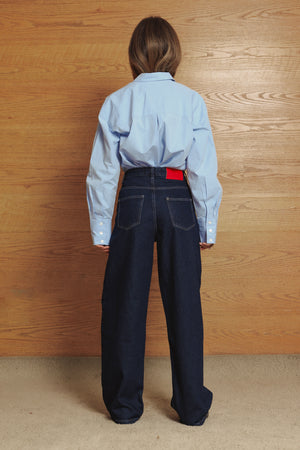 Wide Leg Denim Pants