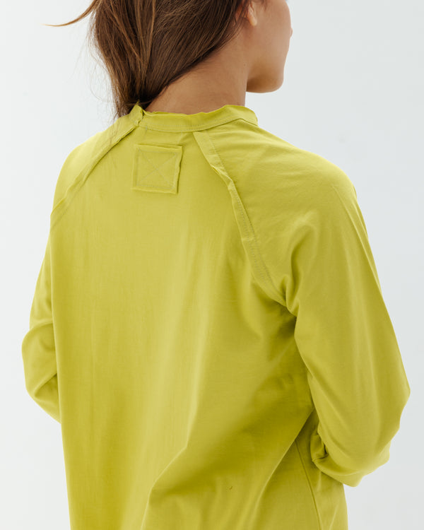Long Sleeve Crew in Lime