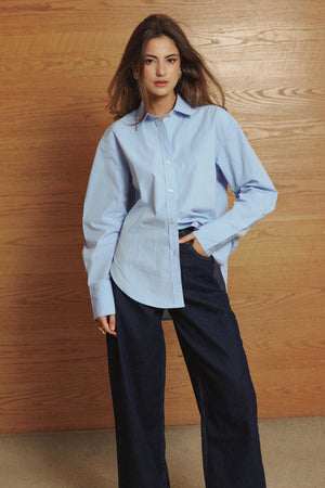 Poplin Shirt in Blue