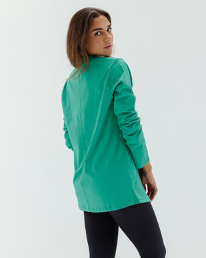 Easy To Do It Long Sleeve Tee in Green