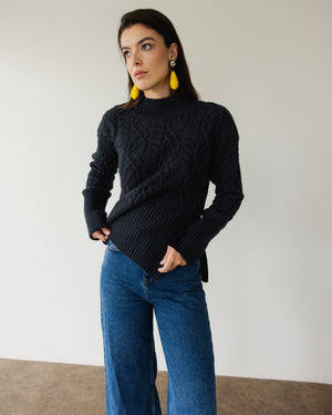 Cherry On Top Sweater in Black