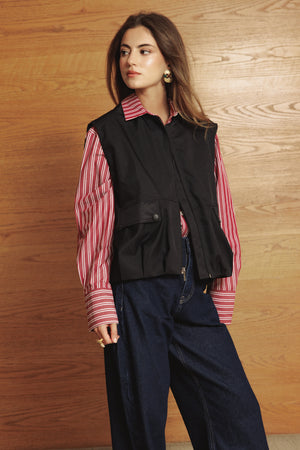 Balloon Vest in Black