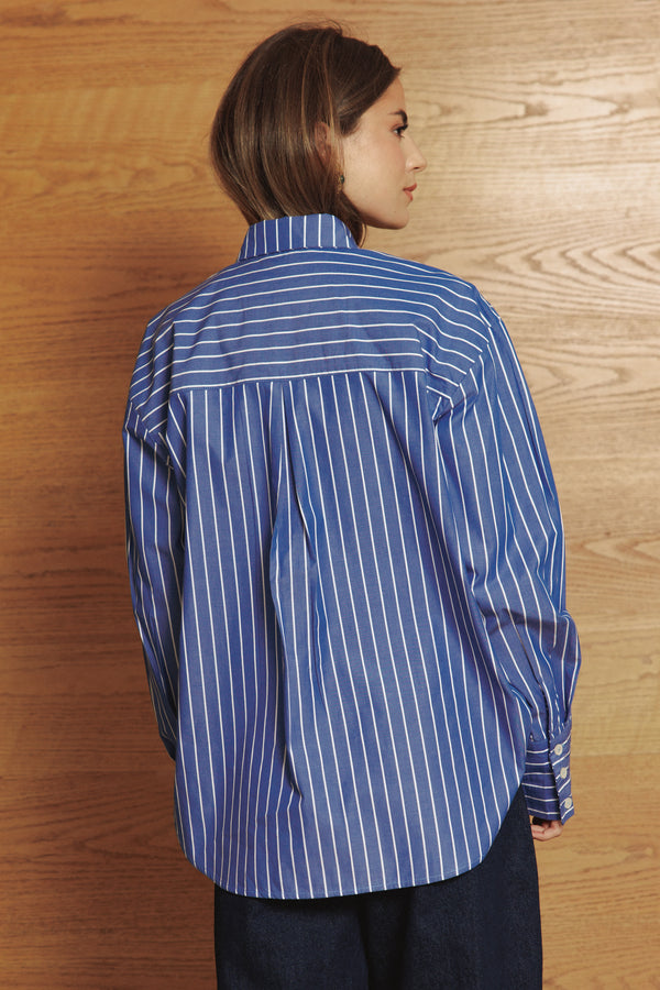 Striped Shirt in Navy