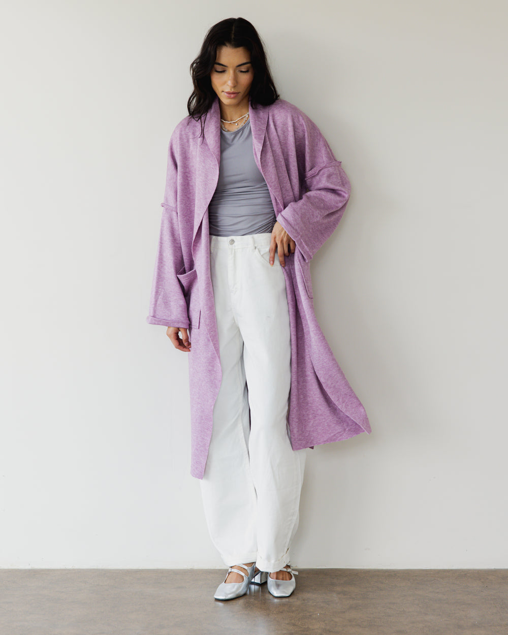 Autumn Joy Coat in Light Purple