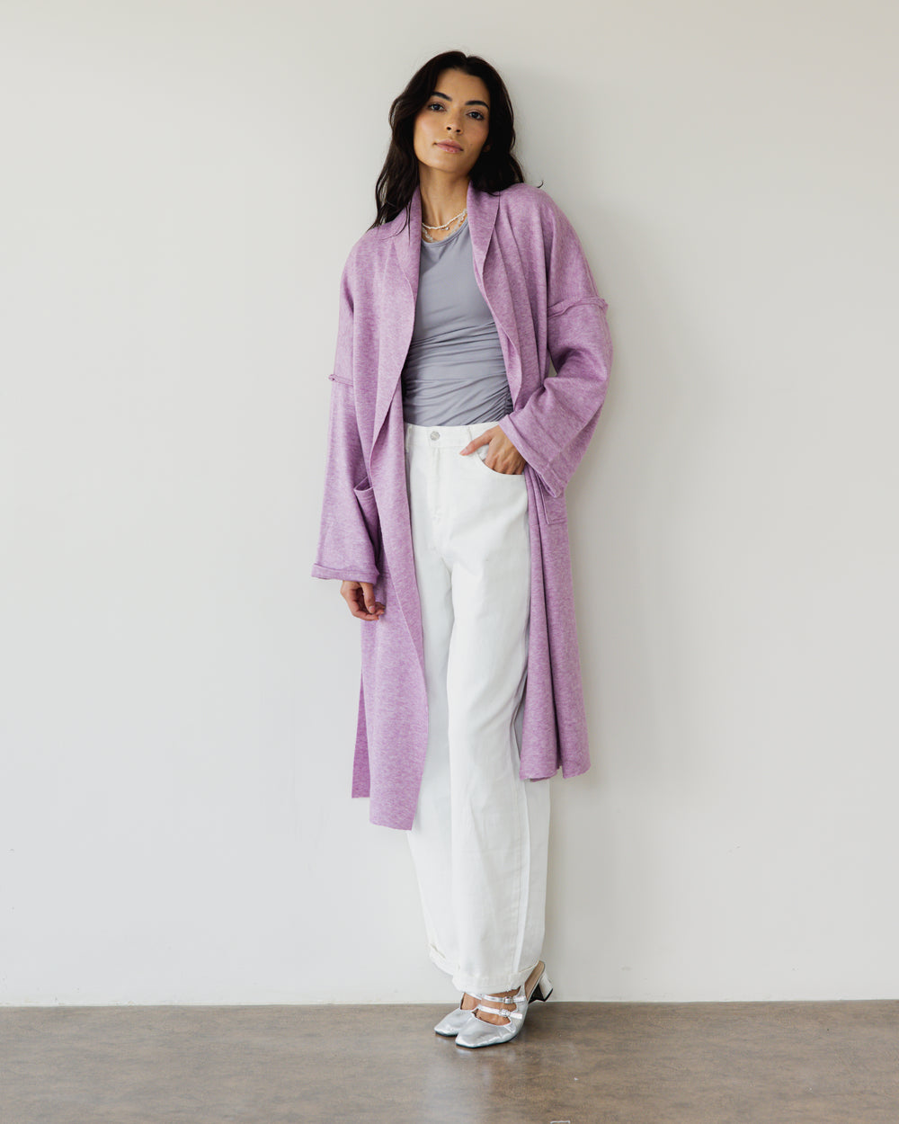 Autumn Joy Coat in Light Purple