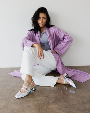 Autumn Joy Coat in Light Purple