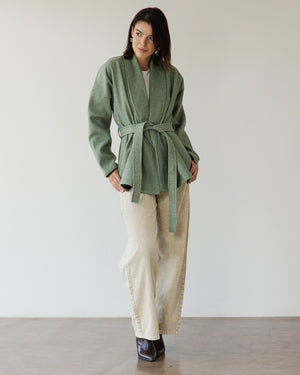 In My Feelings Coat in Olive
