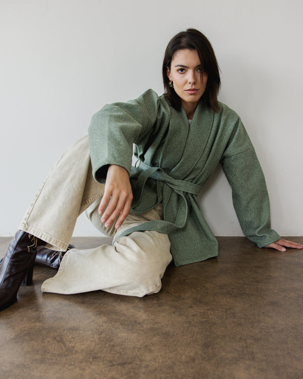In My Feelings Coat in Olive