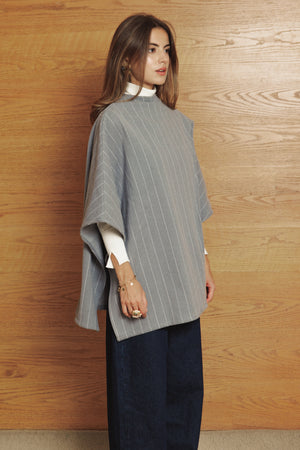 Asymmetric Cape in Grey