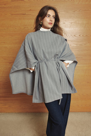 Asymmetric Cape in Grey