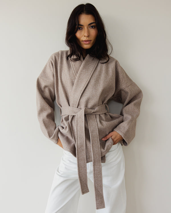 In My Feelings Coat in Beige
