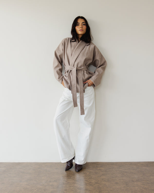 In My Feelings Coat in Beige