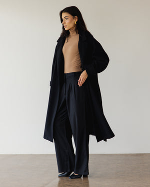 Midnight in Paris Coat in Black
