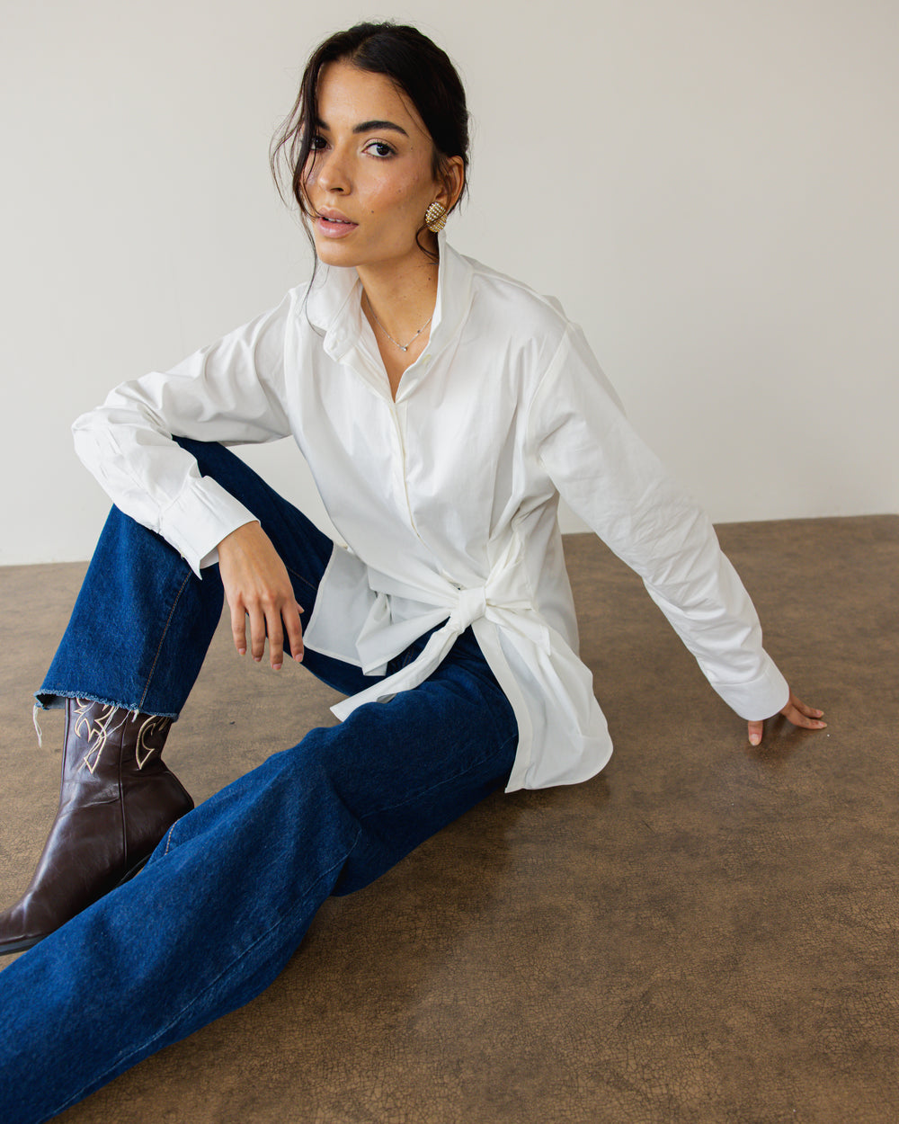 Forever Wrap Top in Off-White