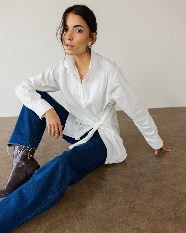 Forever Wrap Top in Off-White