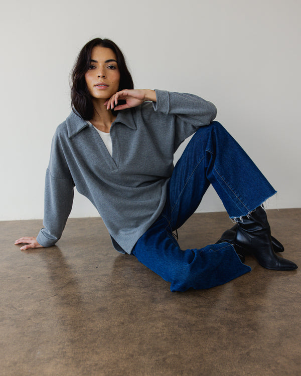 Hustler Sweater in Dark Grey