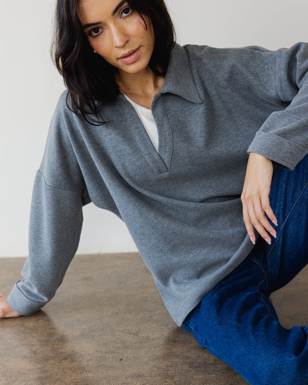Hustler Sweater in Dark Grey