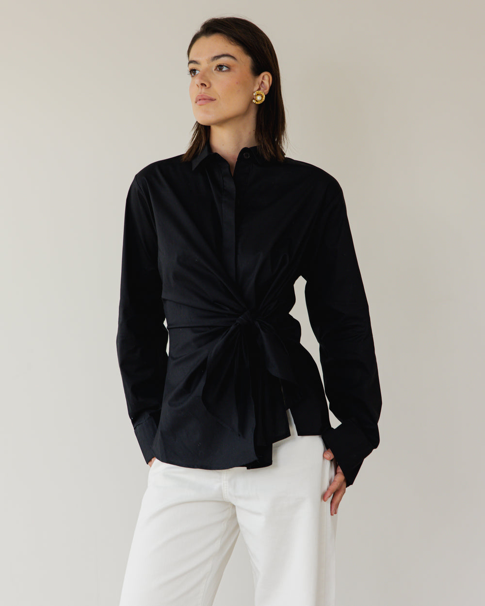 Forever Wrap Top in Black