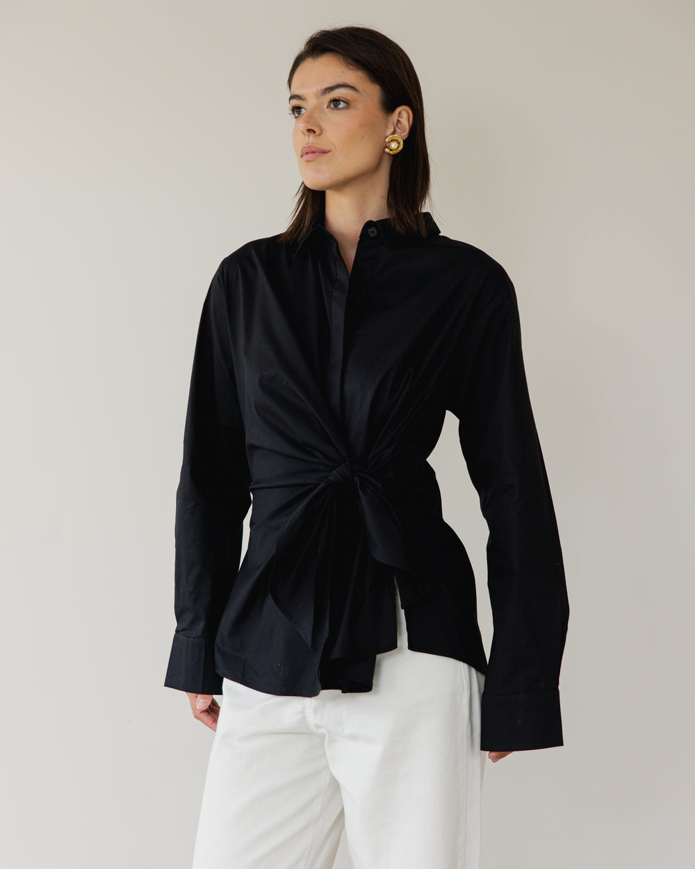 Forever Wrap Top in Black