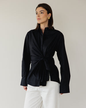 Forever Wrap Top in Black