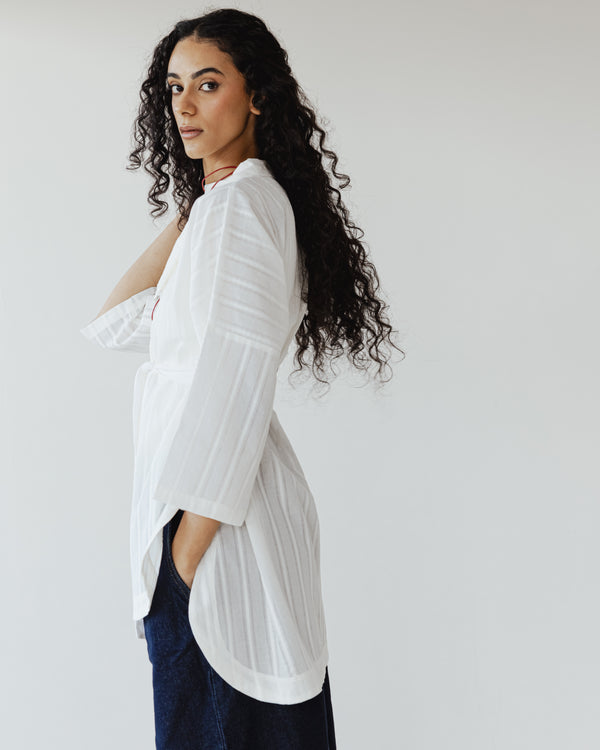 Swept Away Shirt in Offwhite